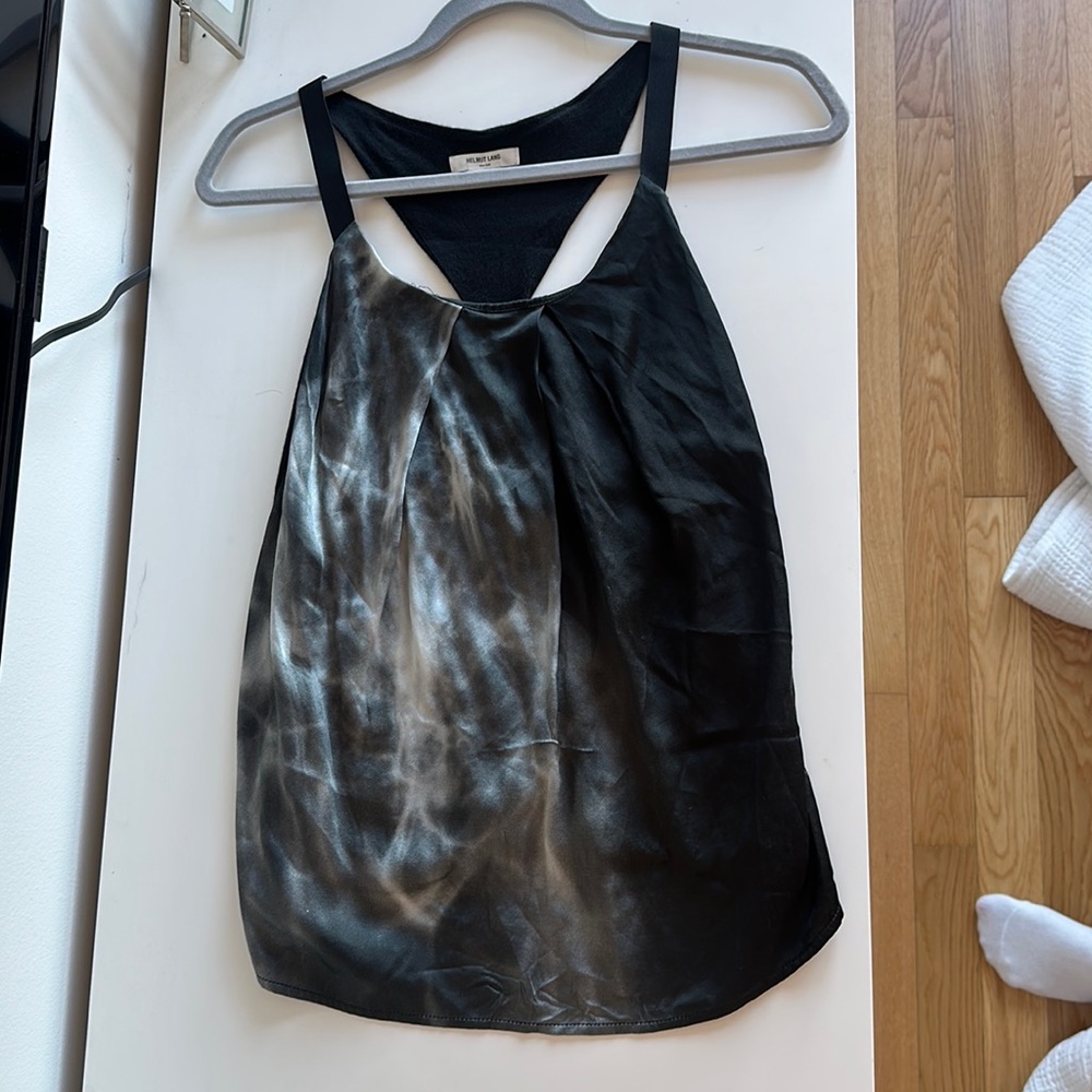 Helmut Lang Silk Razorback Top
